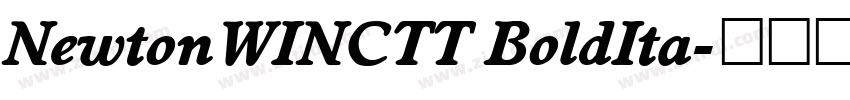 NewtonWINCTT BoldIta字体转换